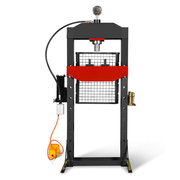 20 Ton H-Frame Air/Hydraulic Shop Press with Press Pin Kit, Fully Weld — view 24