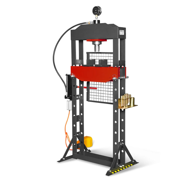 20 Ton H-Frame Air/Hydraulic Shop Press with Press Pin Kit, Fully Weld — view 23