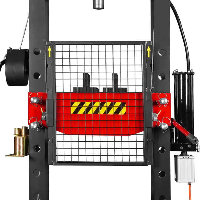 30 Ton H-Frame Air/Hydraulic Shop Press with Hand Winch & Press Pin Ki — view 15