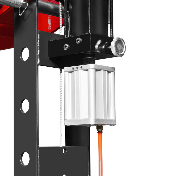 30 Ton H-Frame Air/Hydraulic Shop Press with Hand Winch & Press Pin Ki — view 21