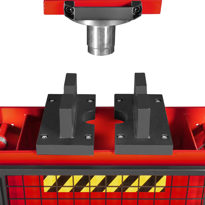 30 Ton H-Frame Air/Hydraulic Shop Press with Hand Winch & Press Pin Ki — view 14