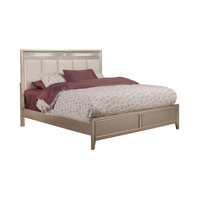 Alpine Furniture Silver Dreams Bed, Silver