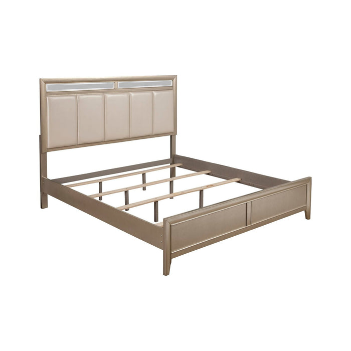 Alpine Furniture Silver Dreams Bed, Silver