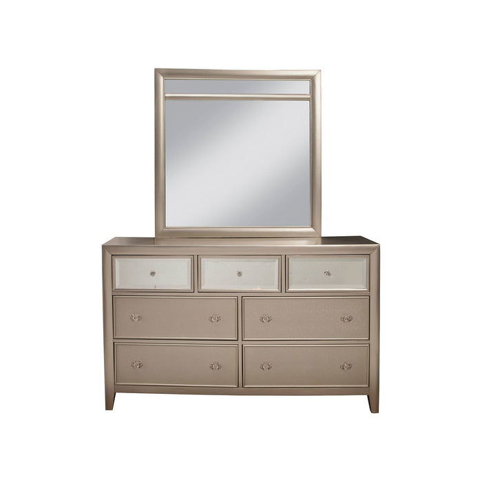 Alpine Furniture Silver Dreams Mirror, Silver