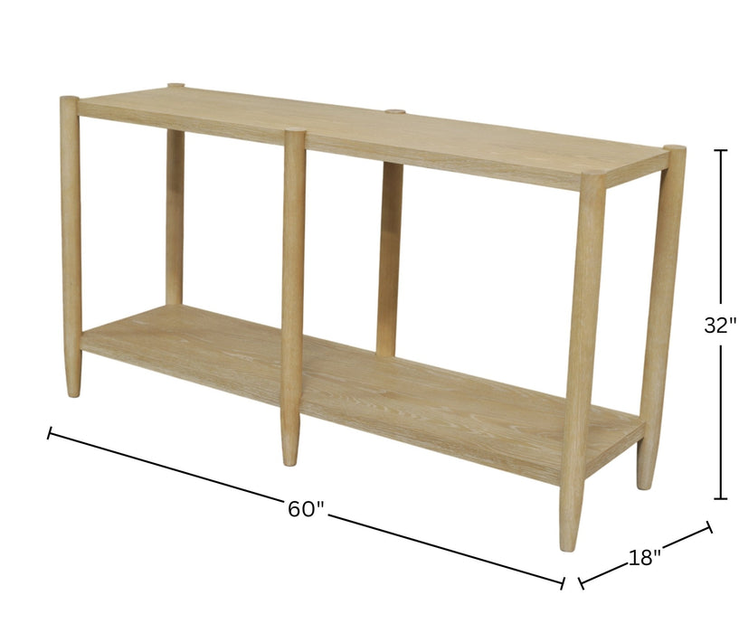 Alpine Furniture Cleo Sinclair Console Table, Natural