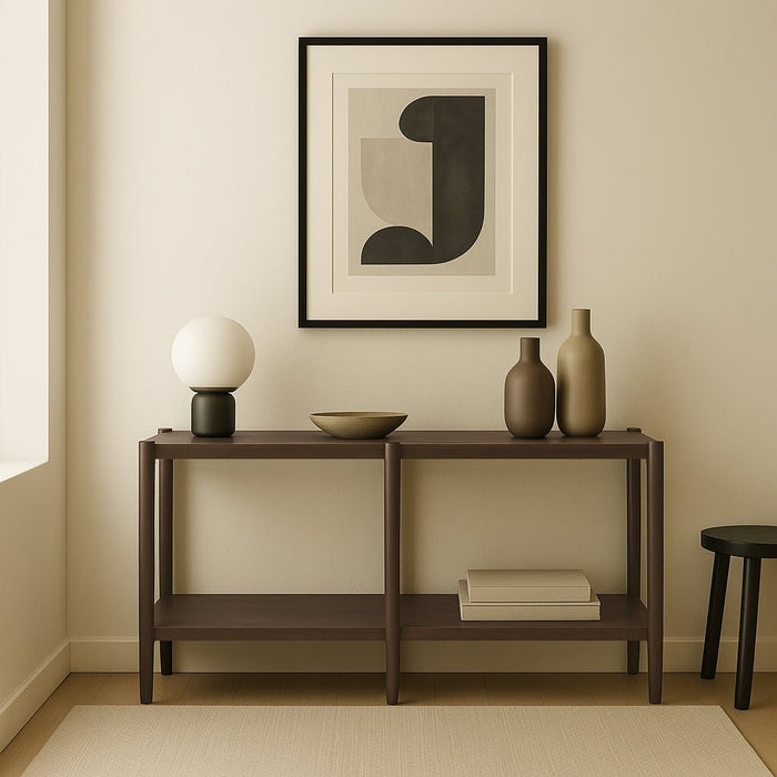 Alpine Furniture Cleo Sinclair Console Table, Walnut