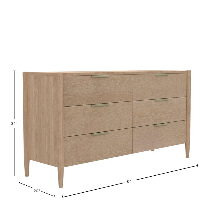 Alpine Furniture Sinclair Dresser, Natural