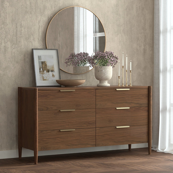 Alpine Furniture Sinclair Dresser, Walnut
