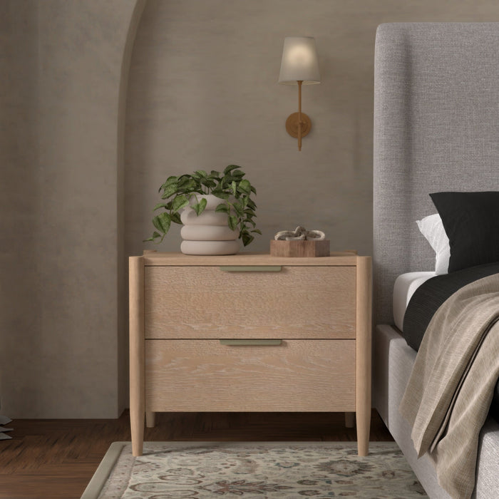 Alpine Furniture Sinclair Nightstand, Natural