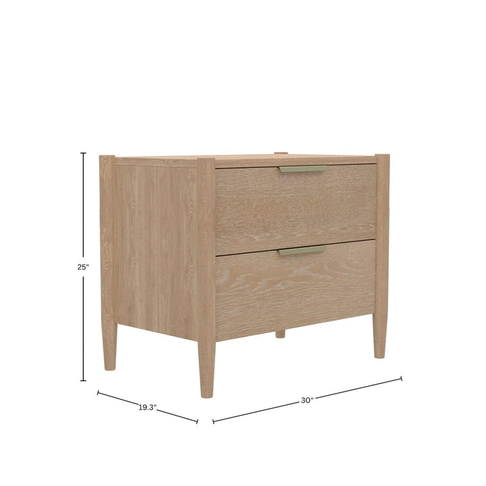 Alpine Furniture Sinclair Nightstand, Natural