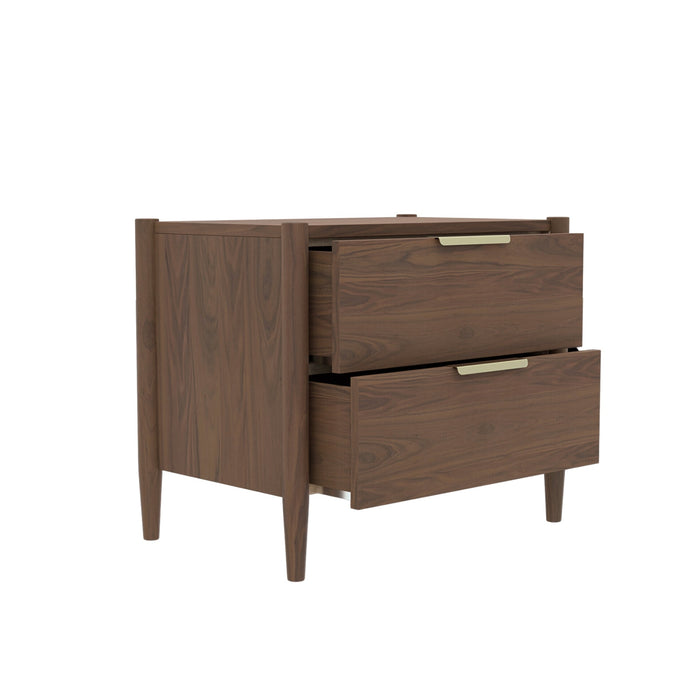 Alpine Furniture Sinclair Nightstand, Walnut
