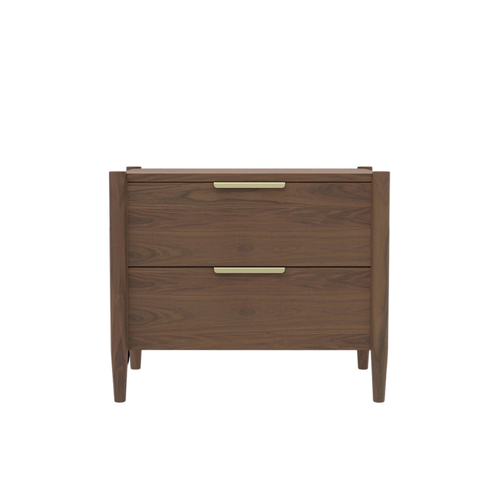 Alpine Furniture Sinclair Nightstand, Walnut