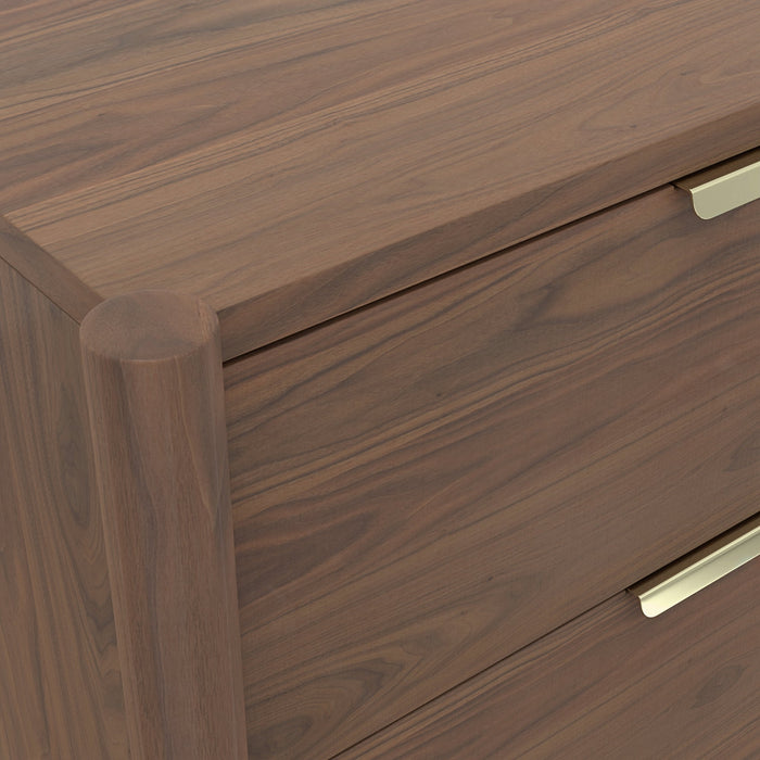 Alpine Furniture Sinclair Nightstand, Walnut