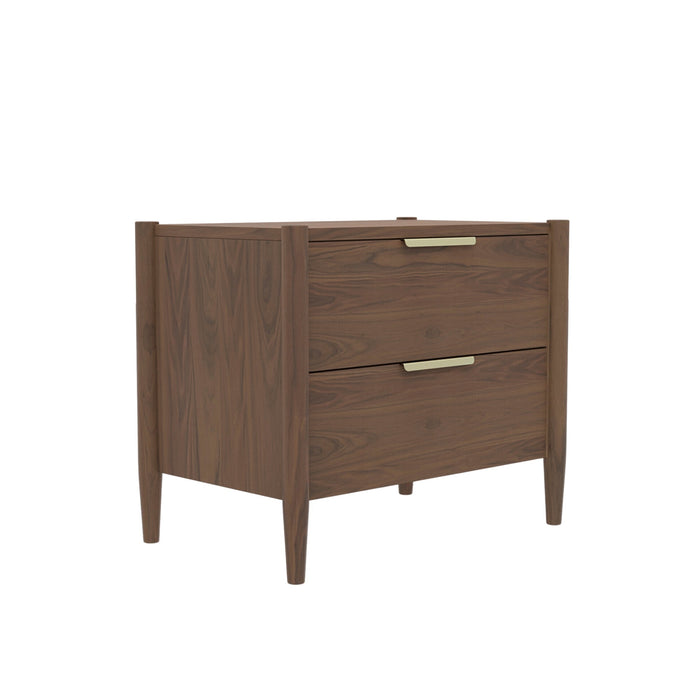 Alpine Furniture Sinclair Nightstand, Walnut