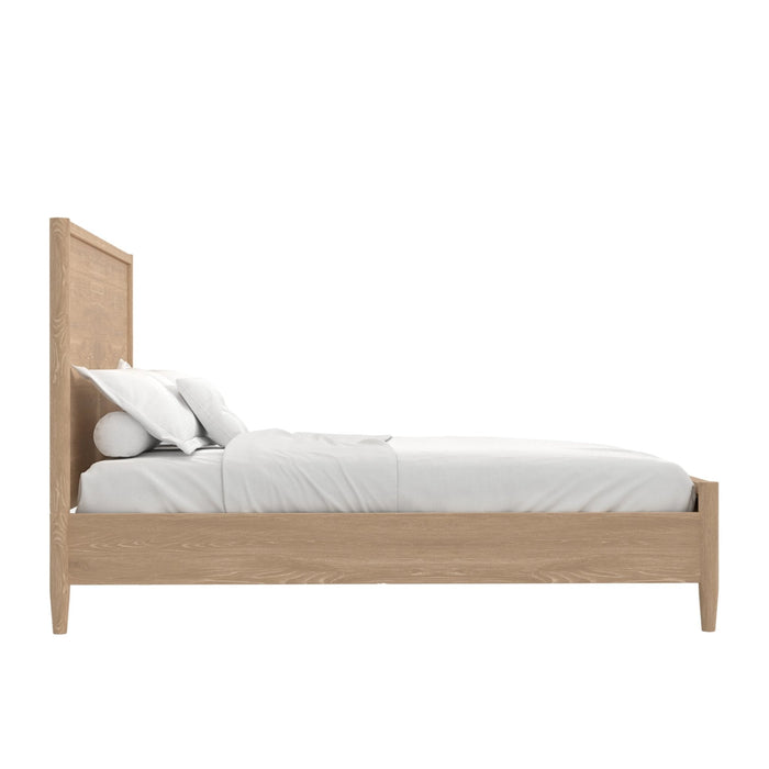 Alpine Furniture Cleo Sinclair Panel Bed, Natural