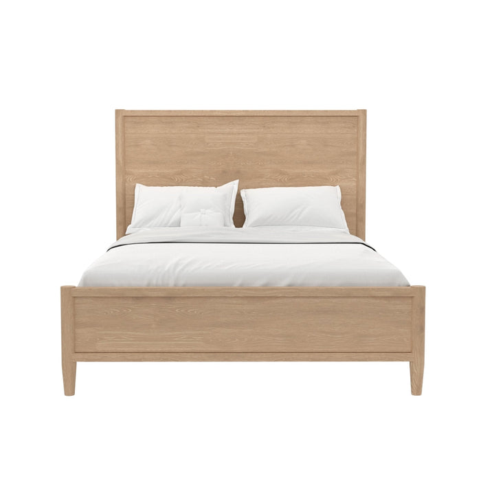 Alpine Furniture Cleo Sinclair Panel Bed, Natural