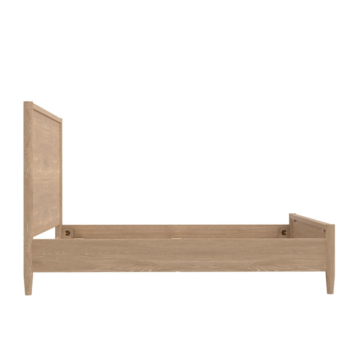 Alpine Furniture Cleo Sinclair Panel Bed, Natural