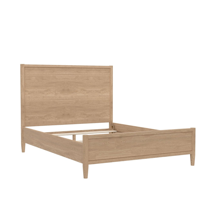 Alpine Furniture Cleo Sinclair Panel Bed, Natural