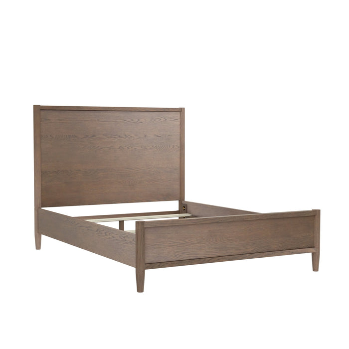 Alpine Furniture Cleo Sinclair Panel Bed, Walnut