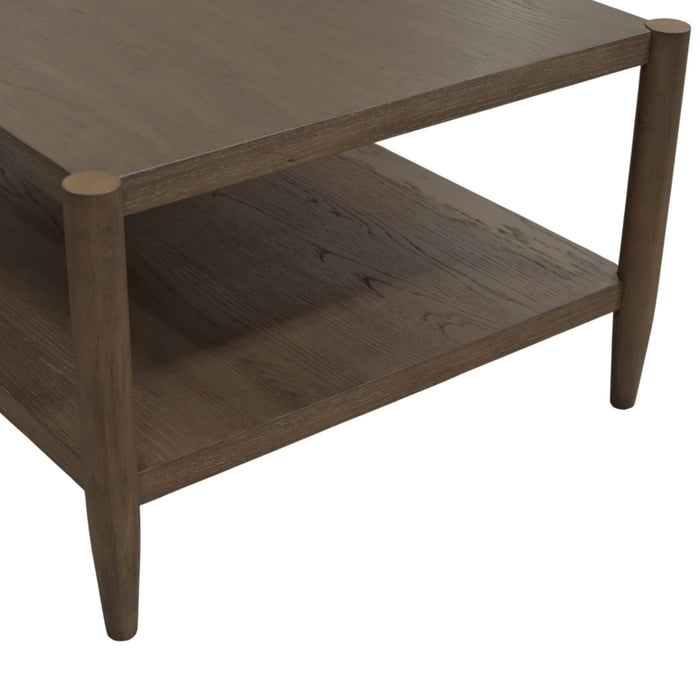 Alpine Furniture Cleo Sinclair Rectangular Coffee Table, Walnut