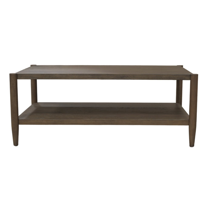 Alpine Furniture Cleo Sinclair Rectangular Coffee Table, Walnut