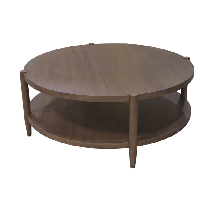 Alpine Furniture Cleo Sinclair Round Coffee Table, Walnut