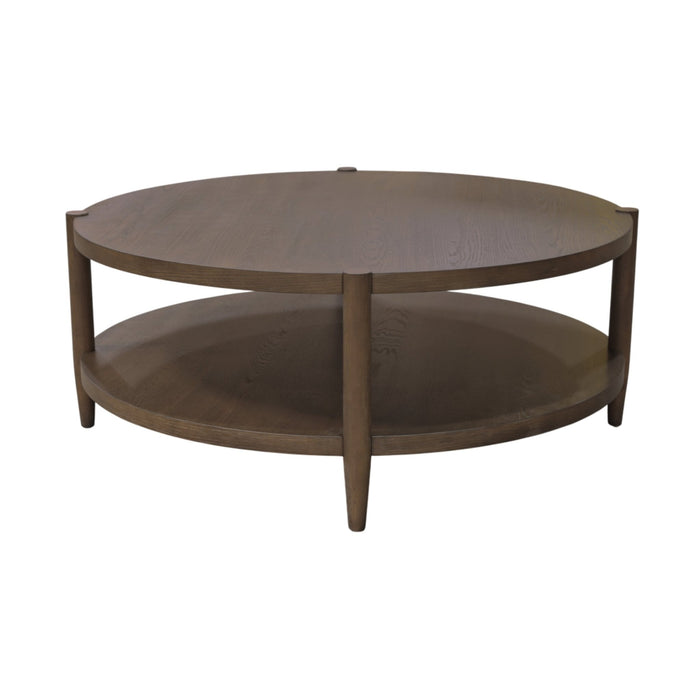Alpine Furniture Cleo Sinclair Round Coffee Table, Walnut