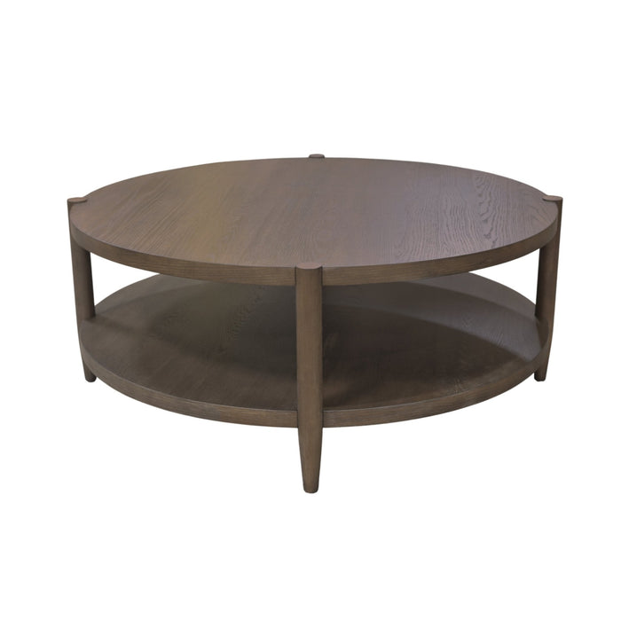 Alpine Furniture Cleo Sinclair Round Coffee Table, Walnut