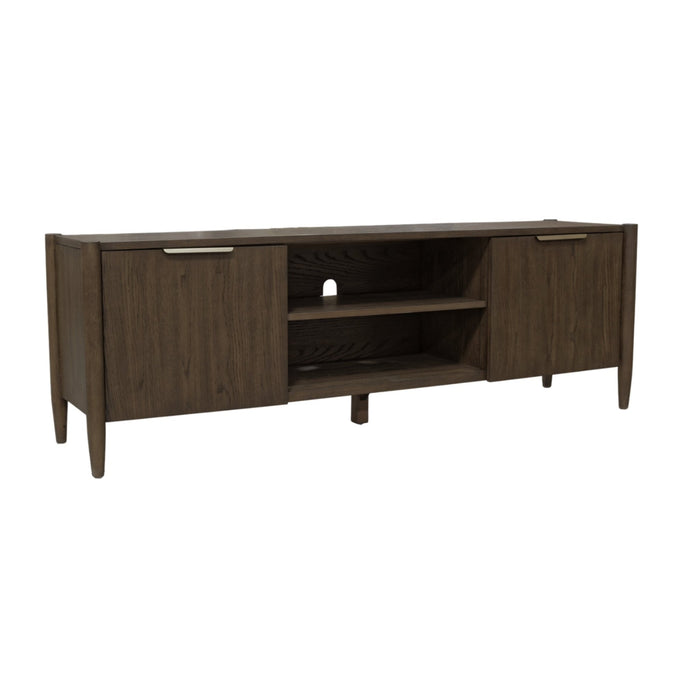 Alpine Furniture Cleo Sinclair TV Console, Walnut