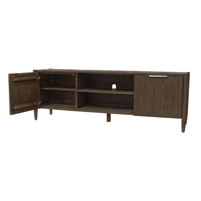 Alpine Furniture Cleo Sinclair TV Console, Walnut