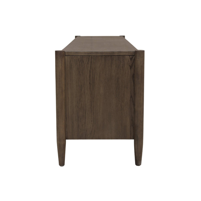 Alpine Furniture Cleo Sinclair TV Console, Walnut
