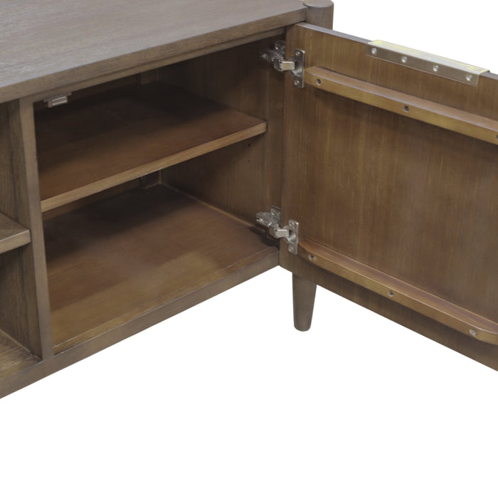Alpine Furniture Cleo Sinclair TV Console, Walnut