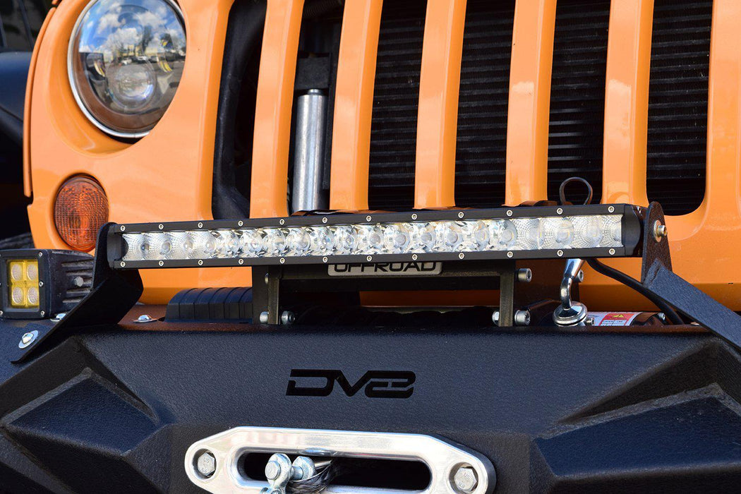 DV8 Offroad Single Row LED Light Bar with Chrome Face – on the trail, image 6 of 6