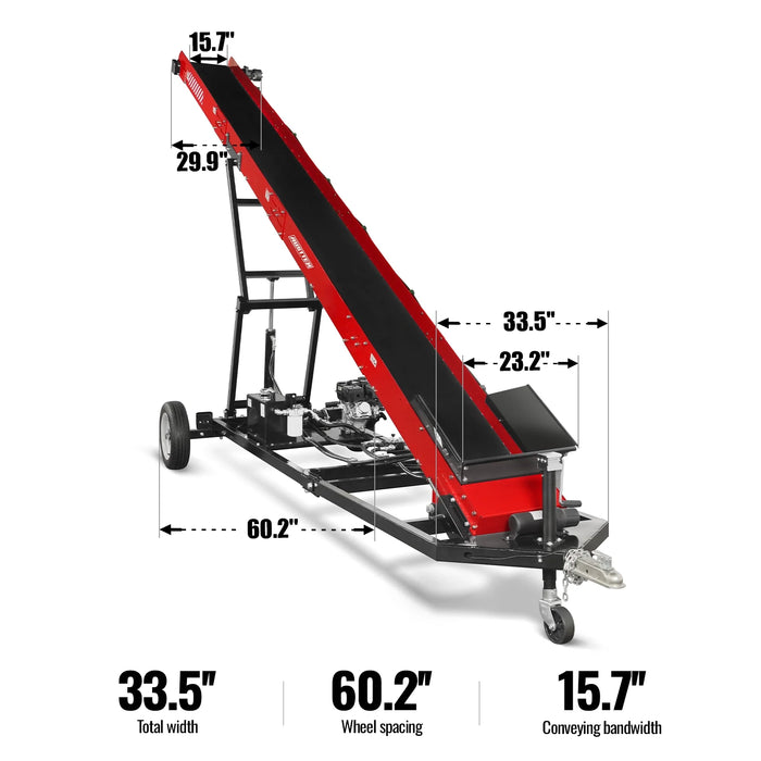 34 Ton Kinetic Log Splitter & Firewood Conveyor Combo, KT34 & HC2016 — view 14
