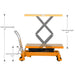 Xilin SPS800 hydraulic lift table battery and drive unit detail