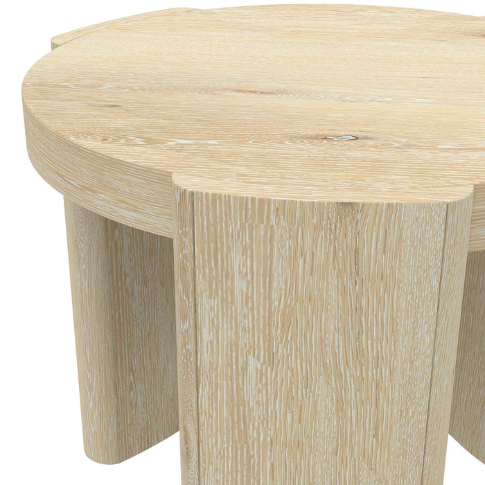 Alpine Furniture Sloane 20" Round End Table, Driftwood