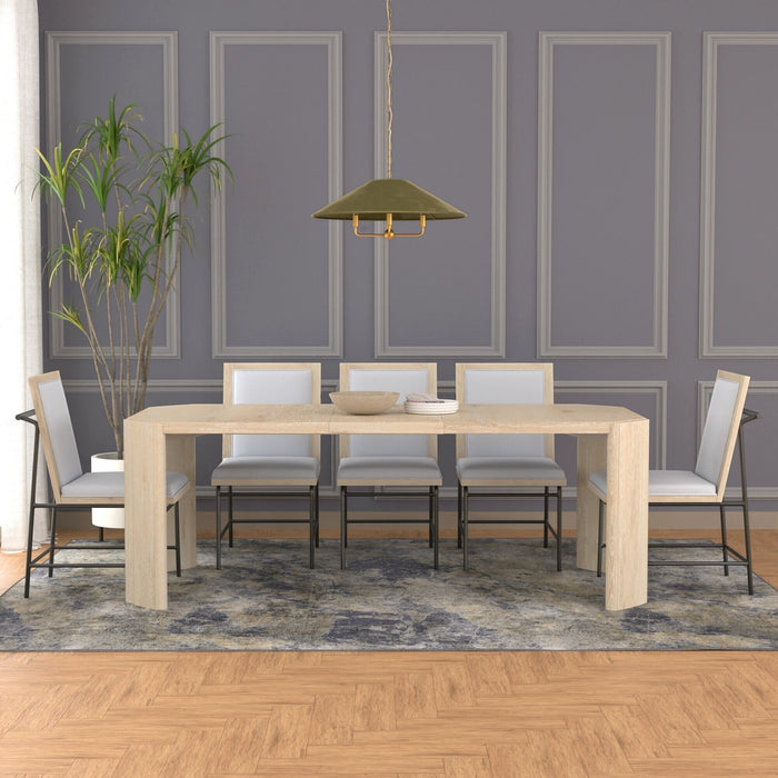 Alpine Furniture Sloane Extension Dining Table, Driftwood