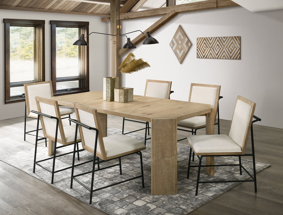 Alpine Furniture Sloane Extension Dining Table, Driftwood