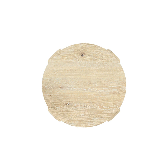 Alpine Furniture Sloane Round Dining Table, Driftwood