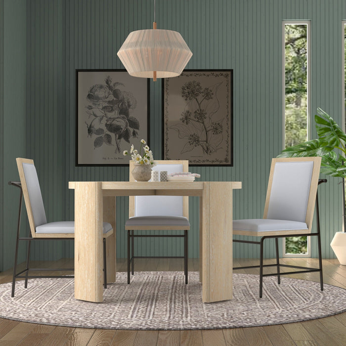 Alpine Furniture Sloane Round Dining Table, Driftwood