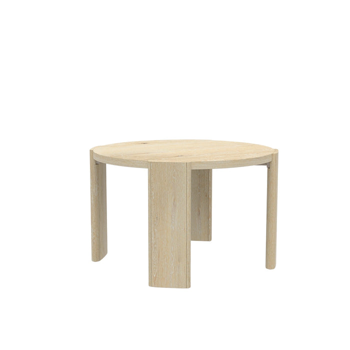 Alpine Furniture Sloane Round Dining Table, Driftwood