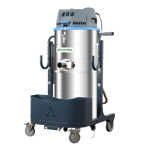 SANITMAX Heavy Duty Industrial Vacuum Cleaner SM100 - 26.4 Gal, 3 Motor HEPA, 212 CFM