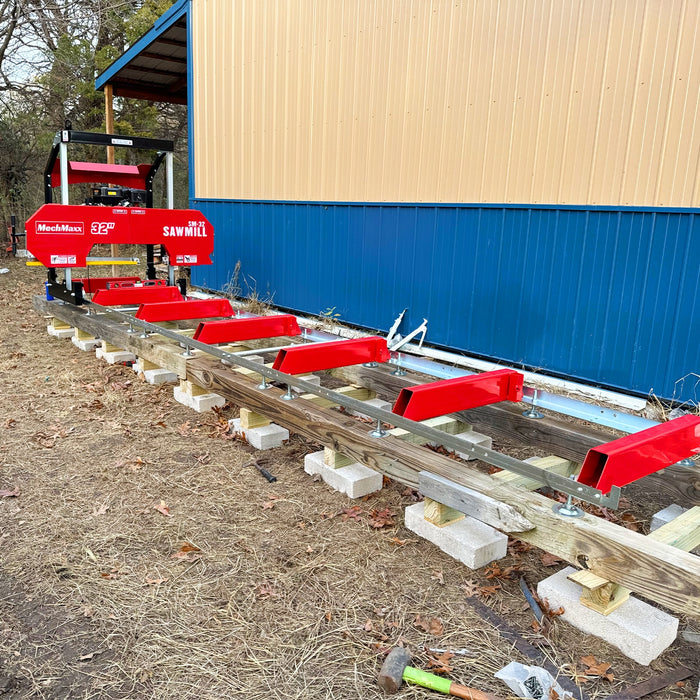 32" Portable Sawmill & 34 Ton Kinetic Log Splitter Combo