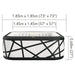 MSPA PREMIUM Soho 6 Person Square Inflatable Hot Tub | P-SH069 - Lifestyle View