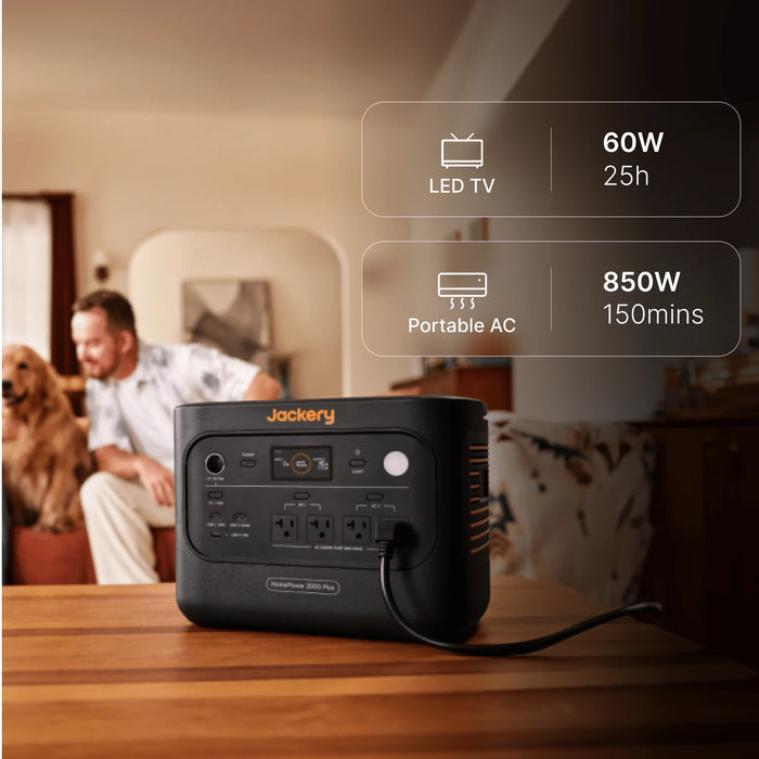 Jackery HomePower 2000 Plus v2 Portable Power Station in use