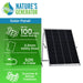 Nature's Generator 200W Rigid Solar Panels w/ cable and connector - Alternate View