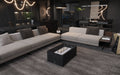 MEG Custom Marble By Ziynet A. LLC Black Marble Coffee Table with Built-in Fireplace - Alternate View
