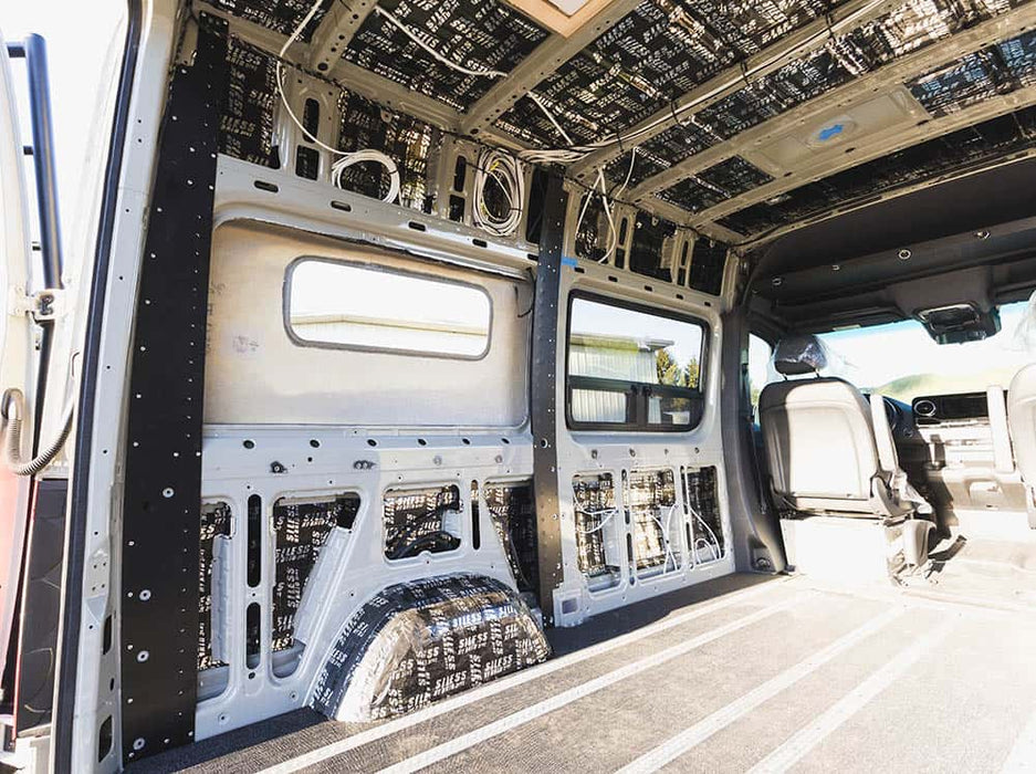 Flatline Van Co. 2019-2026 Mercedes-Benz Sprinter Van Bed Brackets – installed on vehicle, image 4 of 10