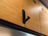 Flatline Van Co. 2007-2026 Mercedes-Benz 20" Shallow Upper Cabinet - Black - Bamboo Door – detail view, image 6 of 10