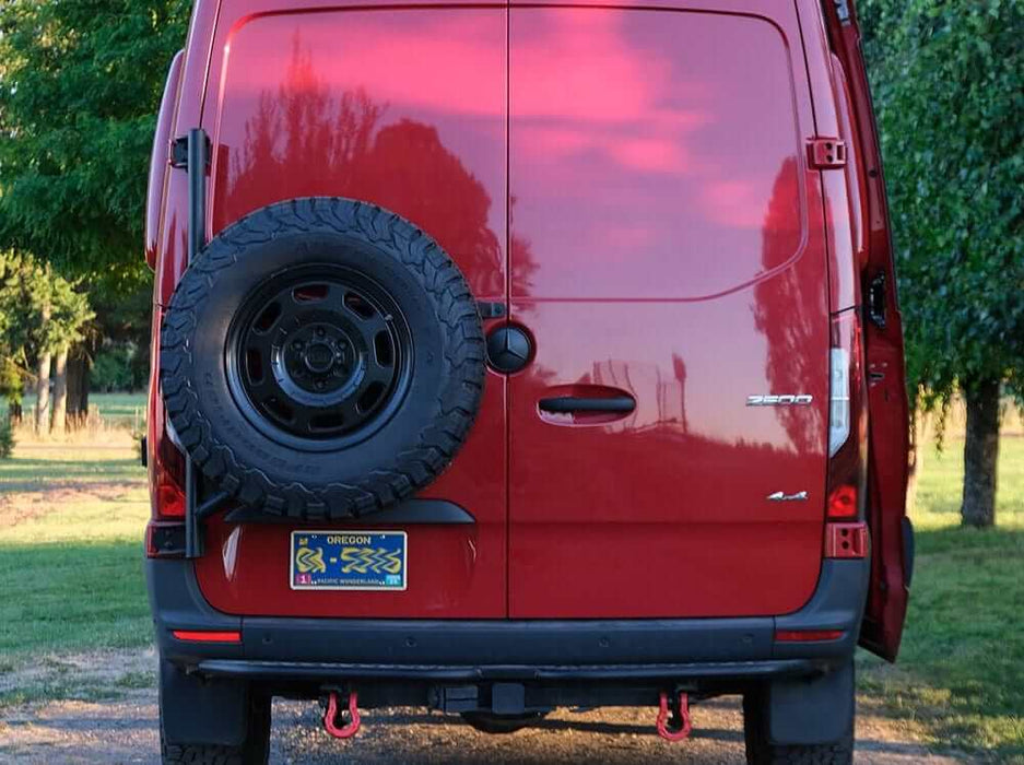 Flatline Van Co. 2019-2026 Mercedes-Benz Sprinter Van Rear Tire Carrier – image 4 of 10